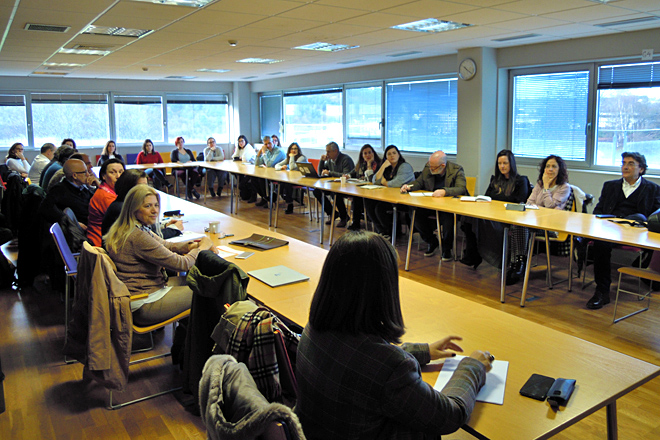 Integrantes dos grupos de investigación da USC en Lugo asistentes á xornada