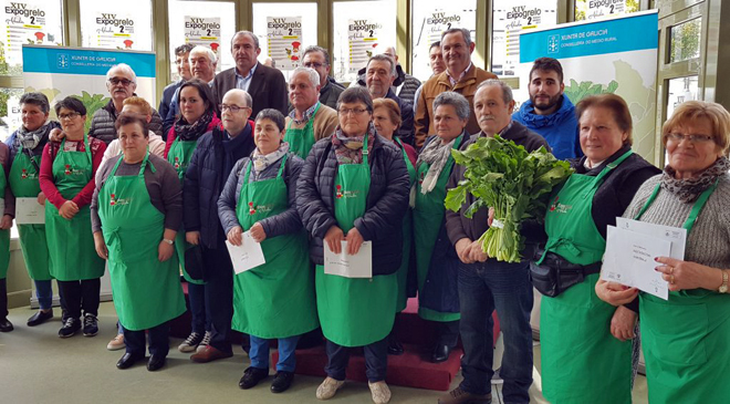 Produtoras do concello de Abadín durante a entrega de premios da pasada edición