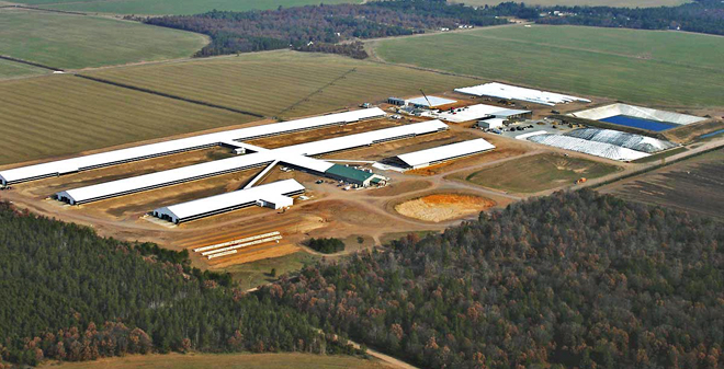 Instalacións de Central Sands Dairy en Wisconsin