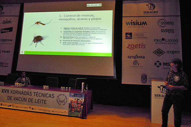 Un momento da ponencia de David García Torres nas xornadas organizadas por Seragro