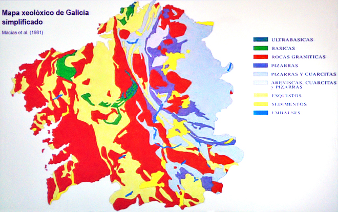 mapa dos solos de Galicia