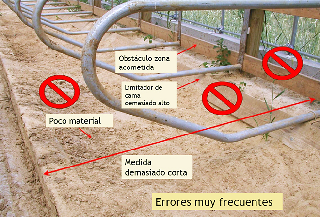 errores en los cubiculos