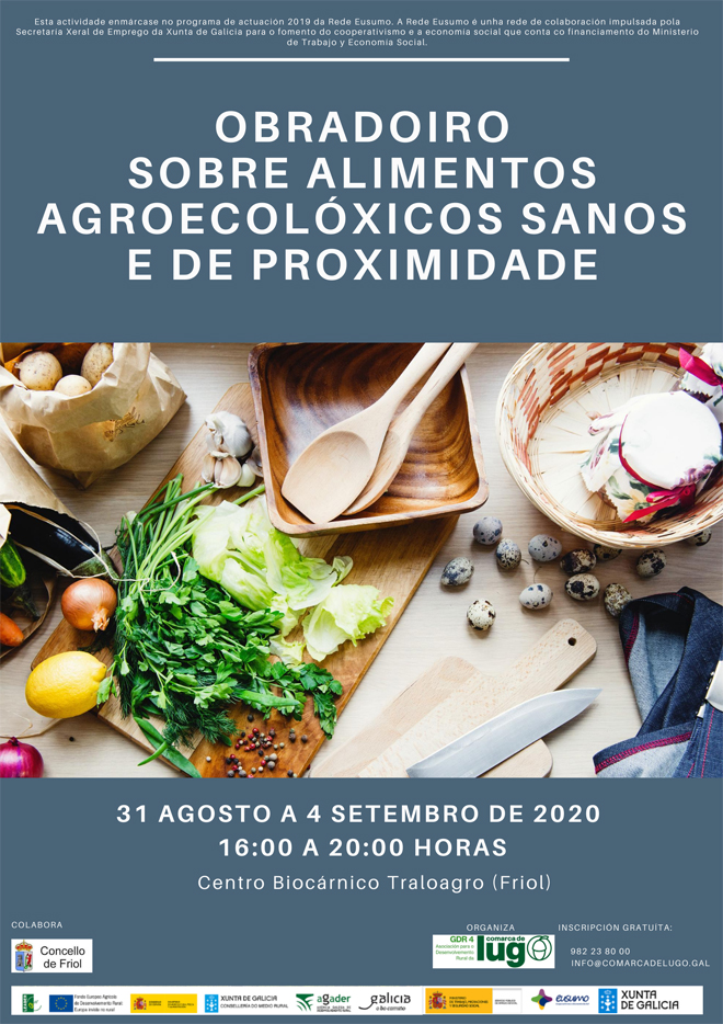 cartel curso alimentos agroecoloxicos Friol