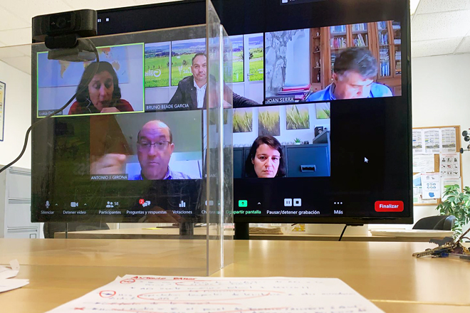 Un momento de las jornadas de Agafac, celebradas por videoconferencia
