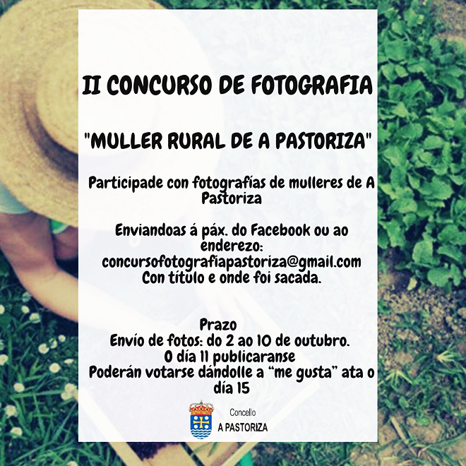 cartel II Concurso Fotografia Muller Rural da Pastoriza