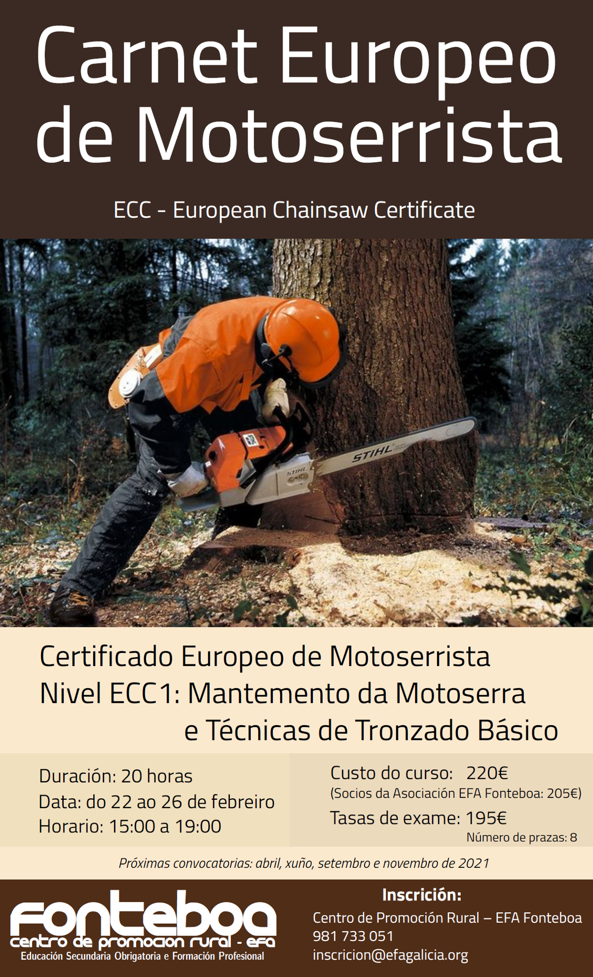 CURSO MOTOSERRISTA EFA FONTEBOA