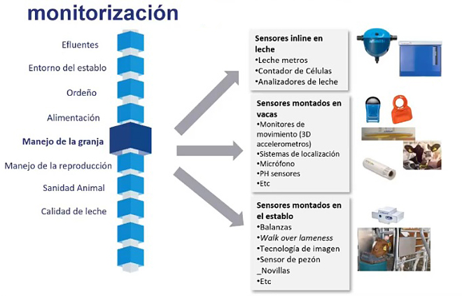 sensores monitorizacion vacun leite