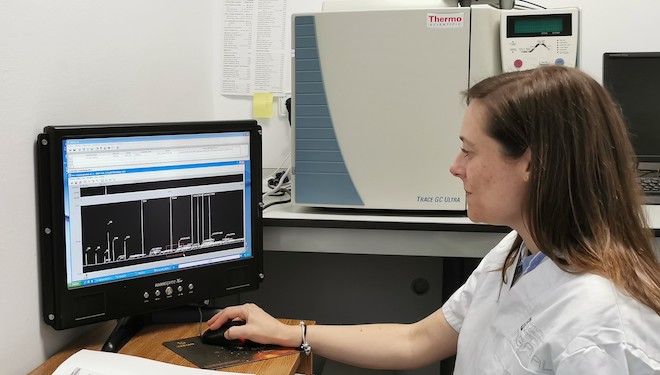 La investigadora Laura González. 