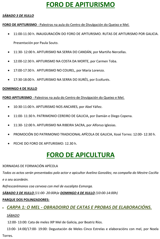 FORO DE APICULTURA