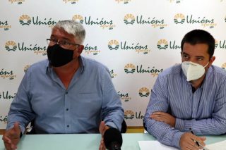 Félix Porto e Óscar Pose, na rolda de prensa.