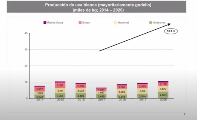 produccion de Godello Galicia