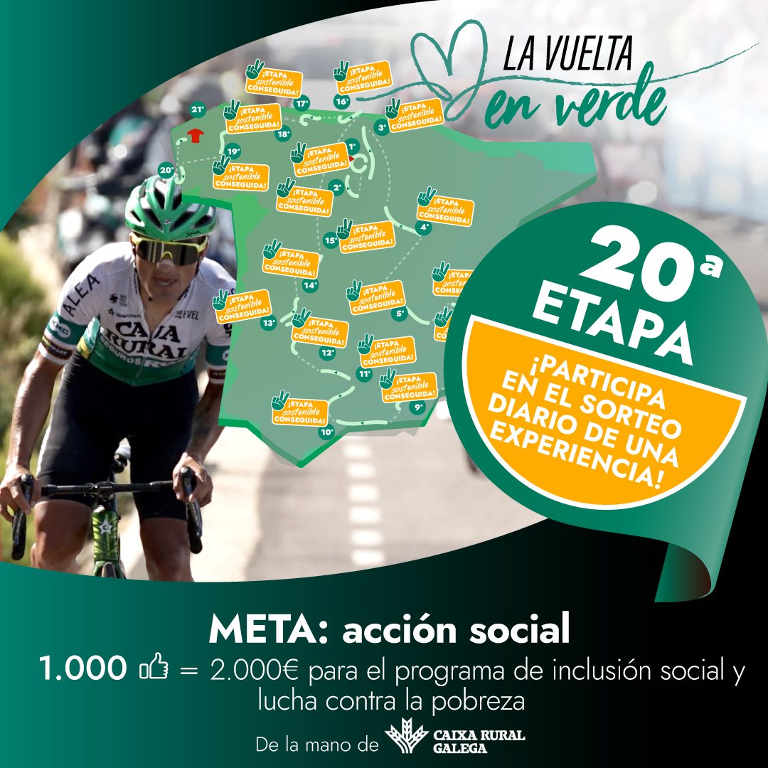 Cartaz da acción promovida por Caixa Rural Galega