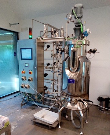 Biorreactor empregado no proxecto.
