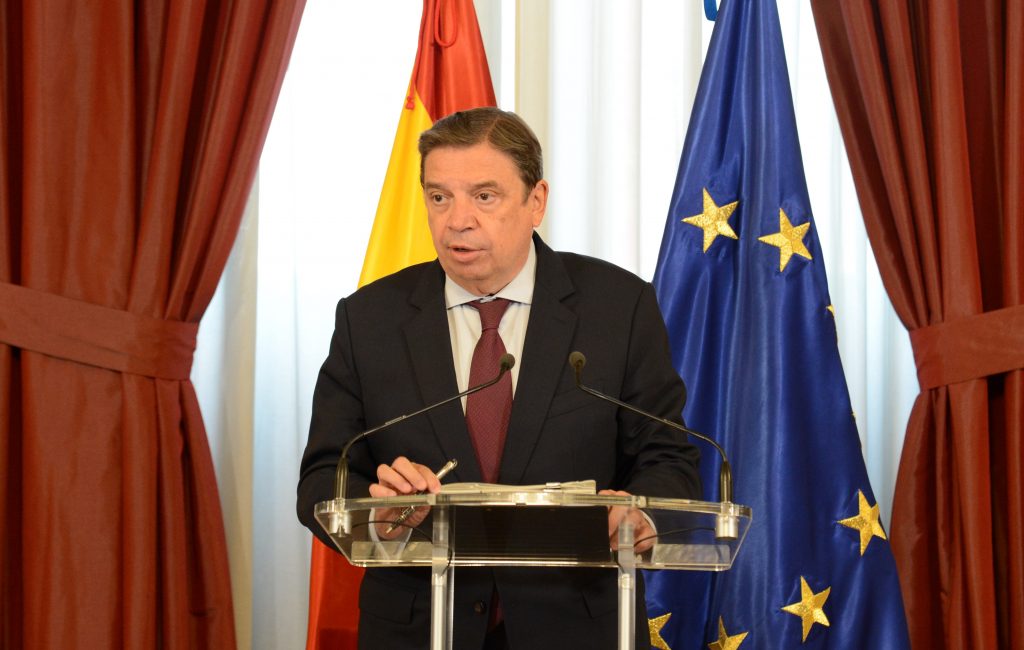 El ministro de Agricultura, Luis Planas, informando del reparto de fondos tras la Conferencia Sectorial