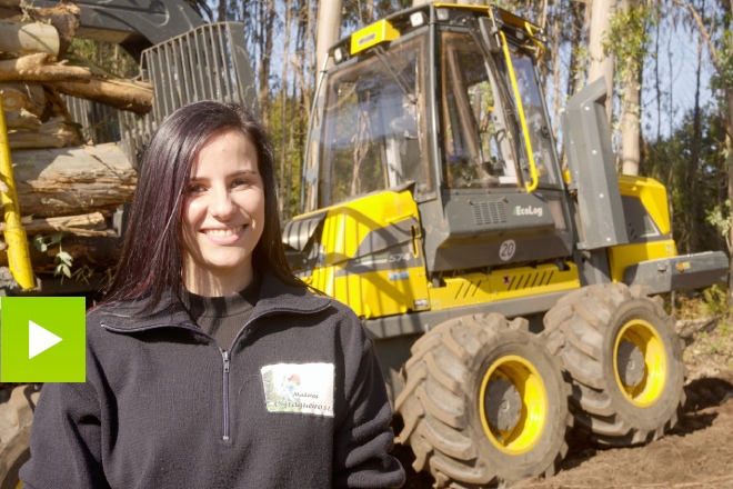 A enxeñeira forestal de Madeiras O Fragueiro, Ana Rodríguez