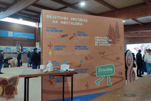 Panel explicativo a cerca de la Écociña y sus objetivos
