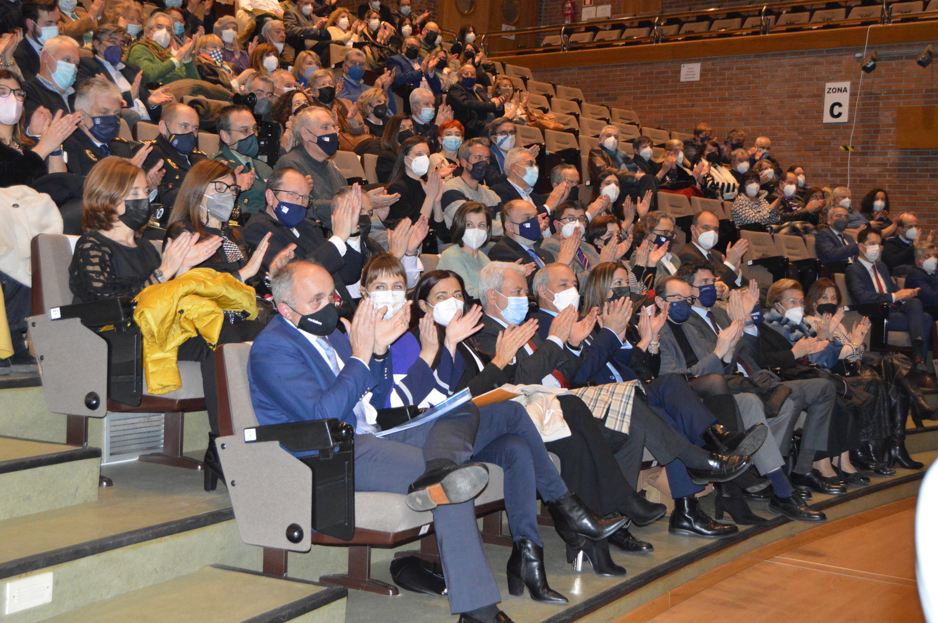 Un momento do acto de entrega de premios, este venres na Facultade de Veterinaria de Lugo