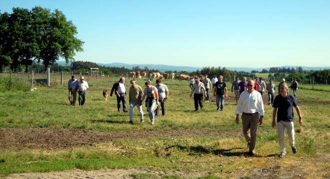 Casa García foi unha das ganderías visitadas nas xornadas de primavera da Sociedade Galega de Pastos e Forraxes