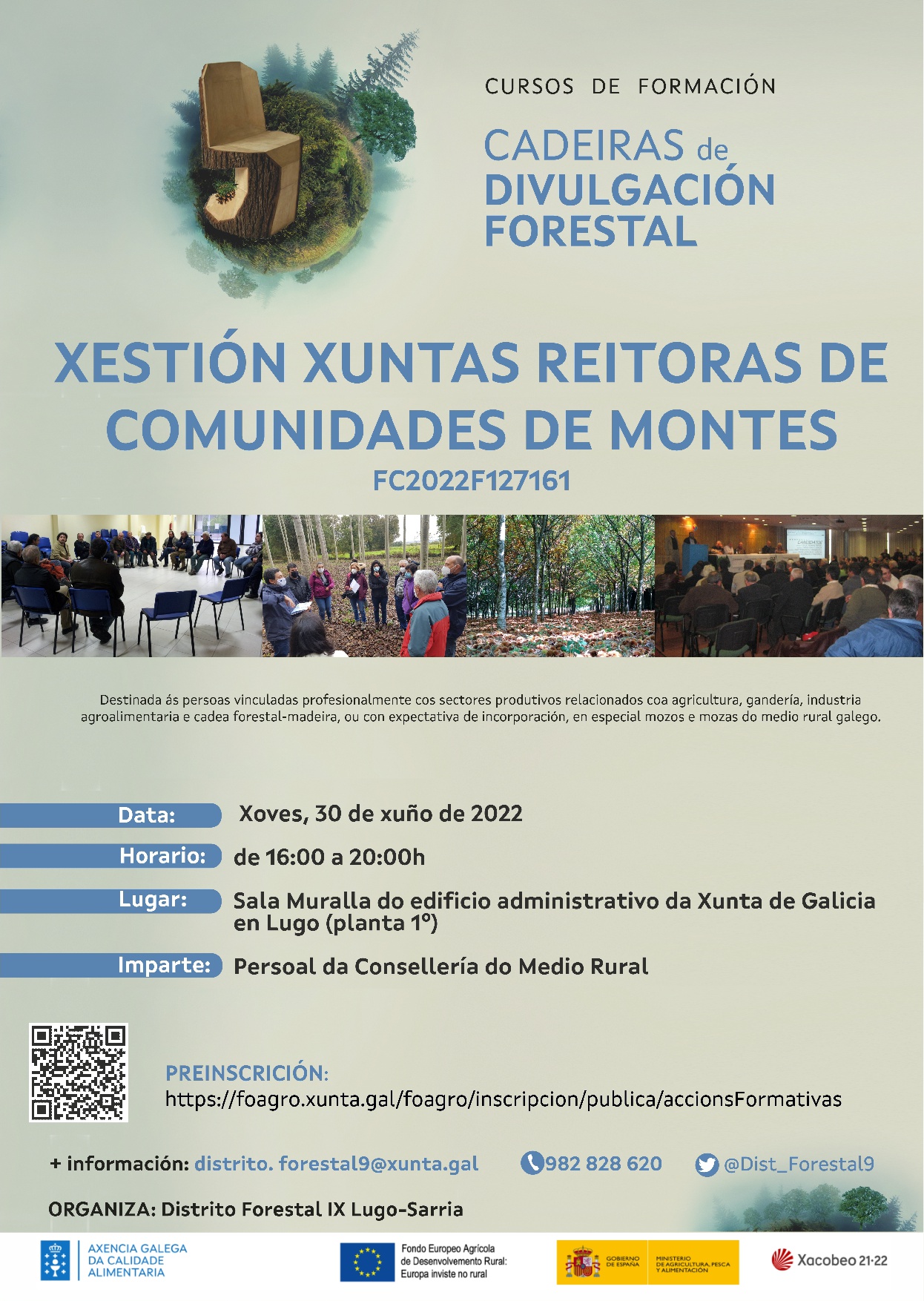 Cadeiras Xuntas Reitoras 30 xuño 22