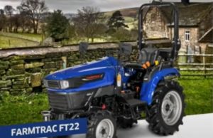 Tractor eléctrico Farmtrac FT22, comercializado en España por COMECA, un tractor eléctrico &nbsp;funcional de fabricación india de 22 caballos con 4 horas de autonomía