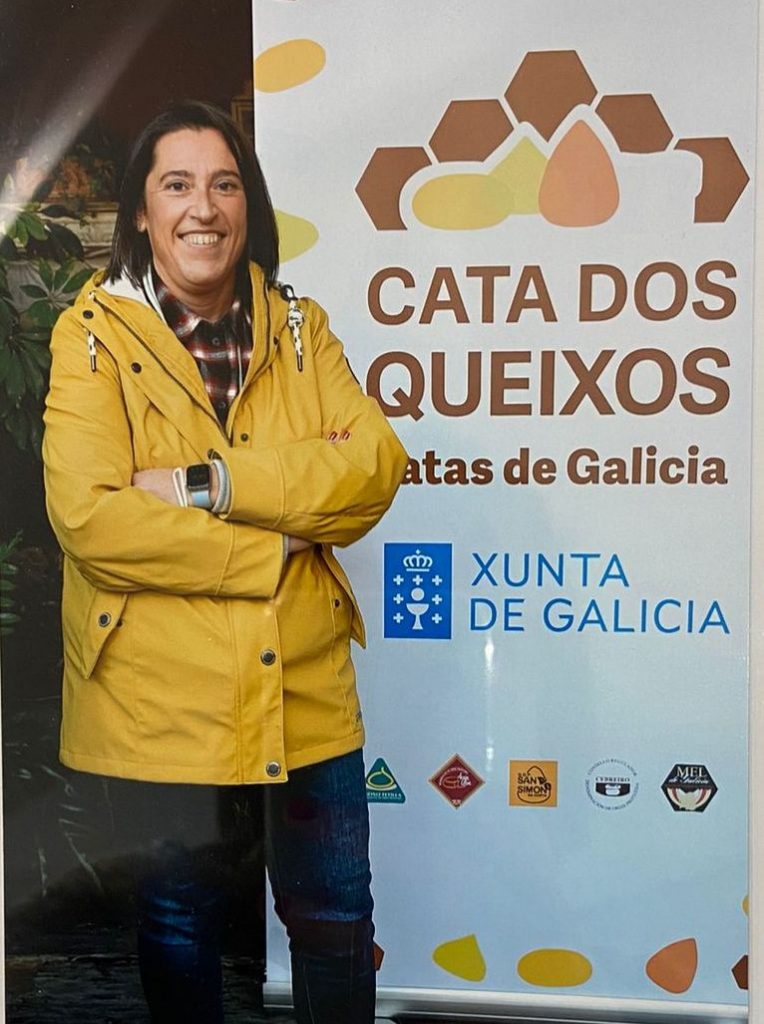 Imaxe de Salomé Beiroa nunha das catas de queixos
