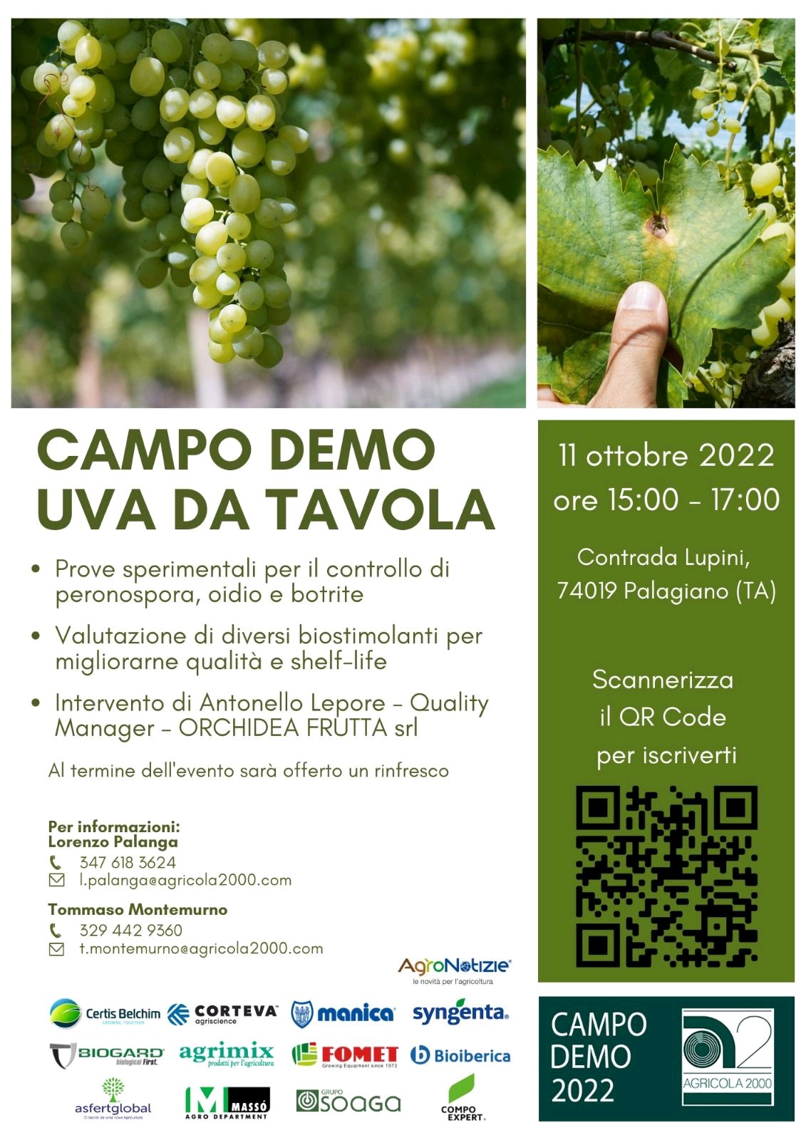 SOAGA campo ensayo Fertimon Guard Italia