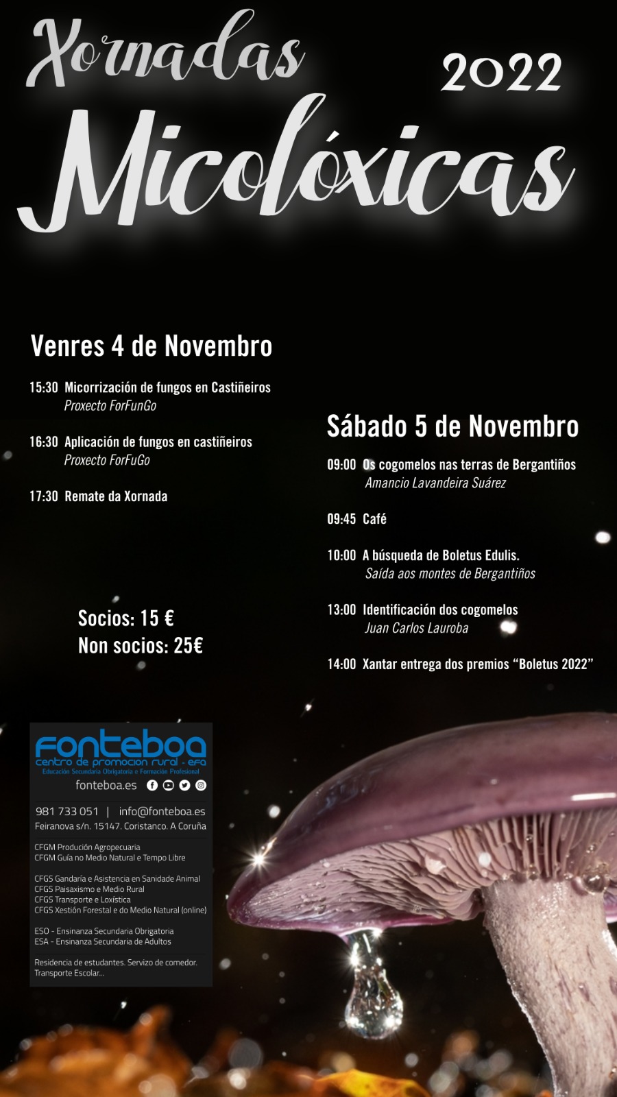 xornadas micolóxicas EFA FONTEBOA