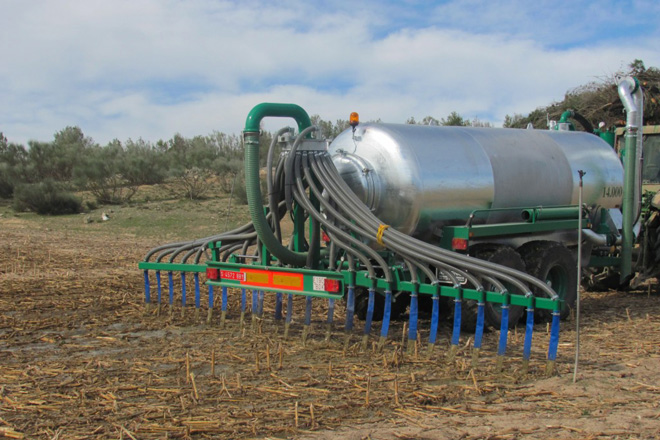Calcimag Flow puede aplicarse con cisterna convencional o mediante sistemas de tubos colgantes