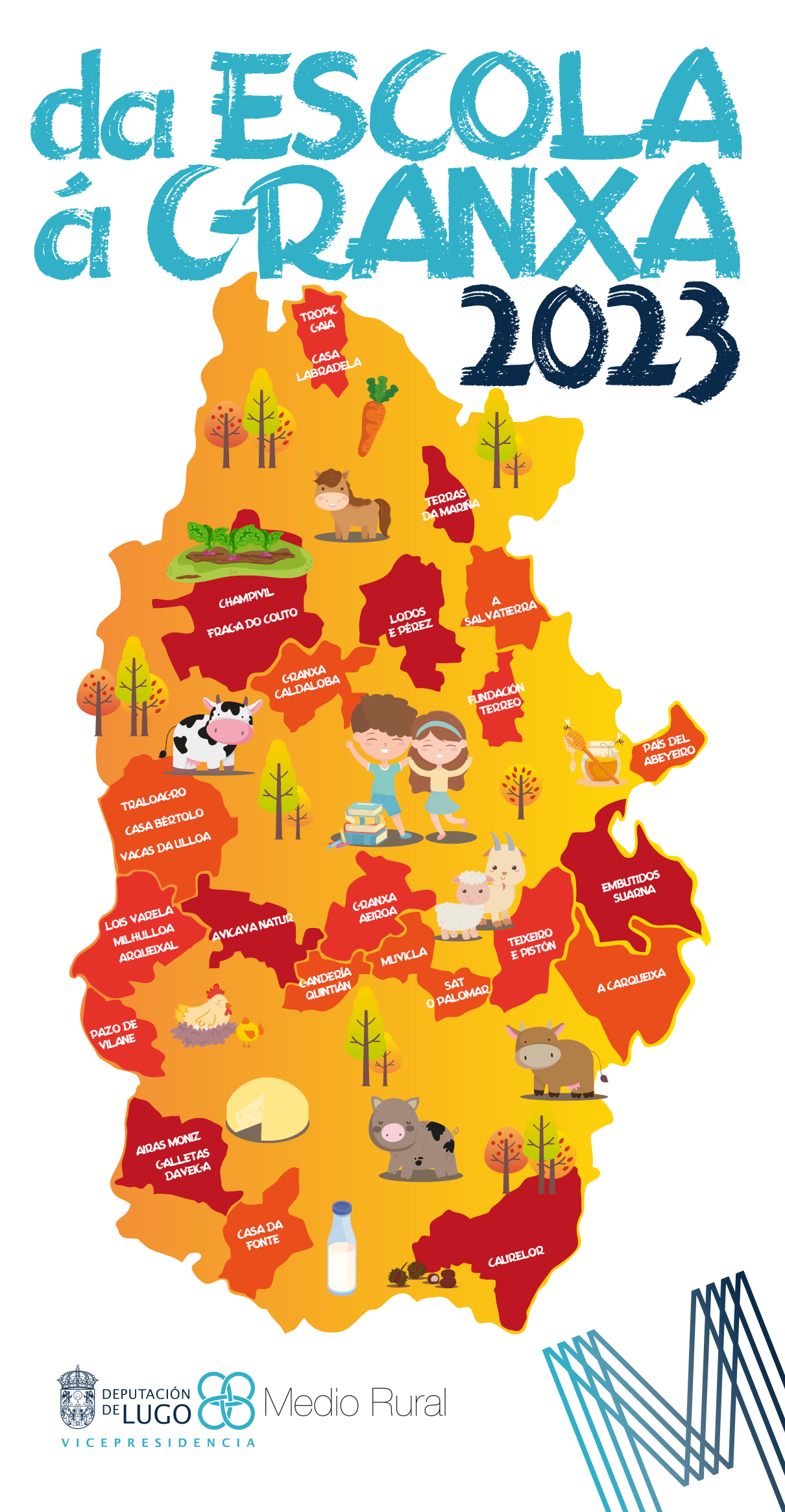 mapa lugo da escola á granxa 2023