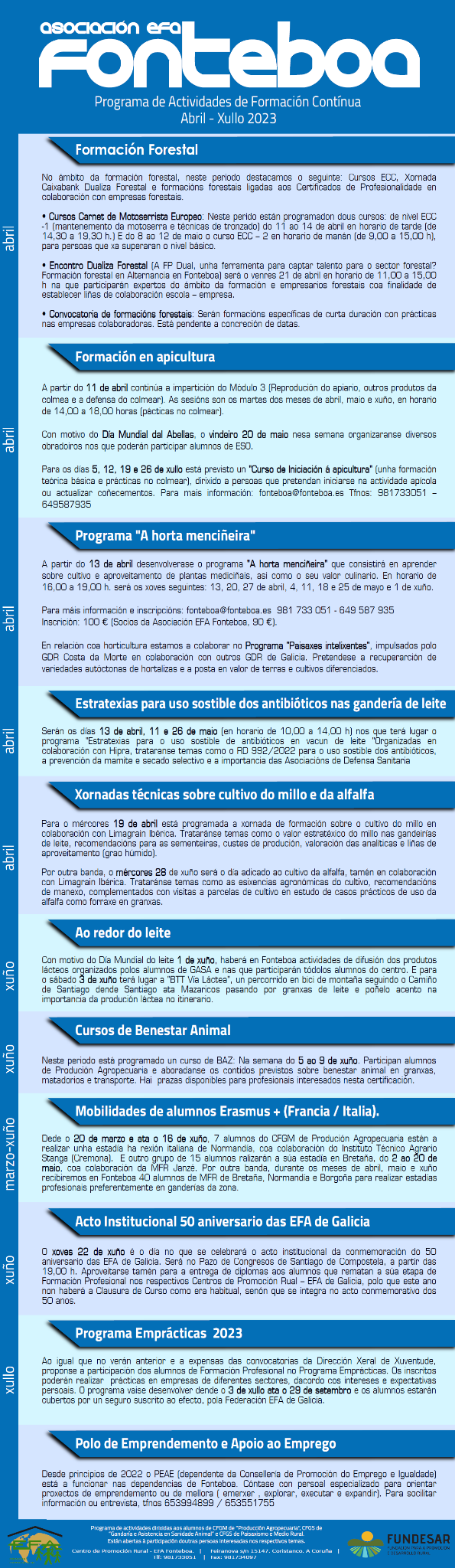 programa EFA Fonteboa 2 trimestre 2023