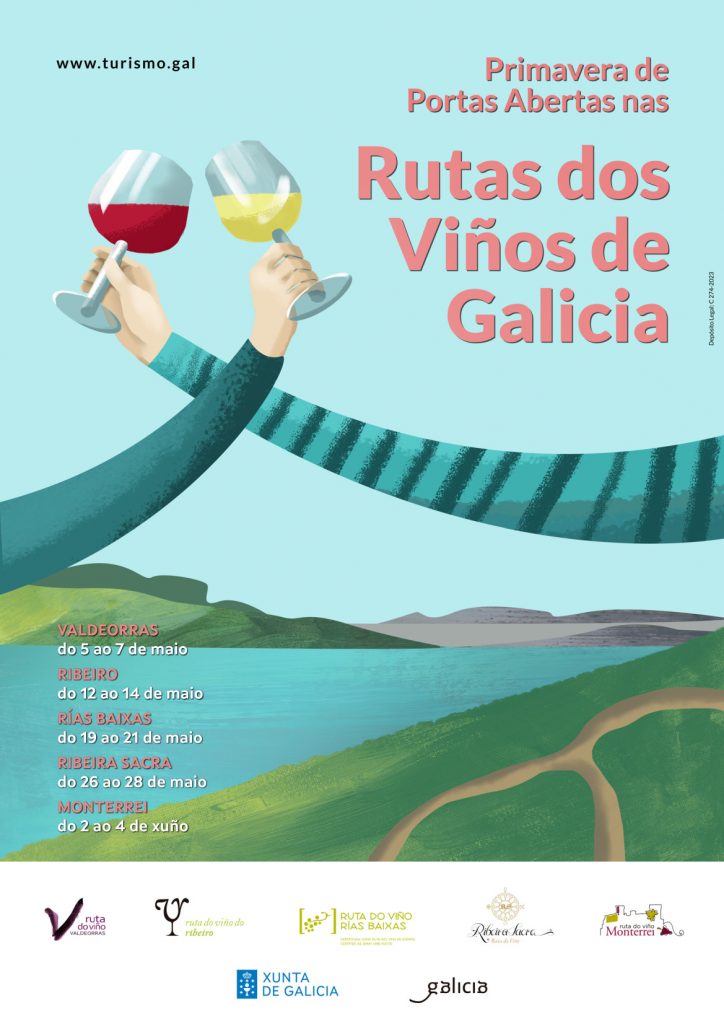 Cartel da Ruta dos Viños na D.O. Monterrei. / Fonte: D.O. Monterrei