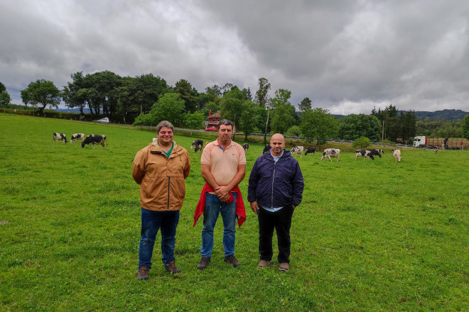 Anselmo durante a súa visita a ganderías de Galicia