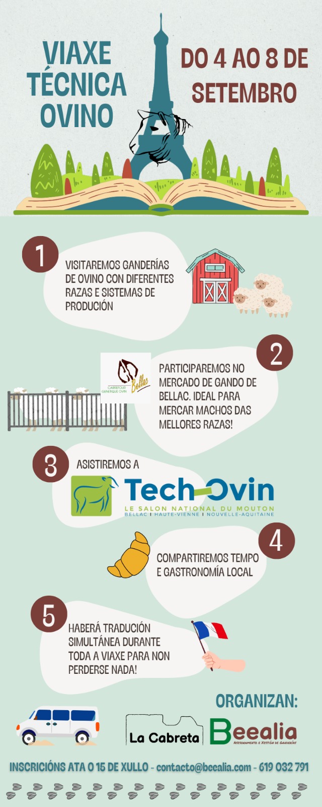 viaxe francia beealia ovino