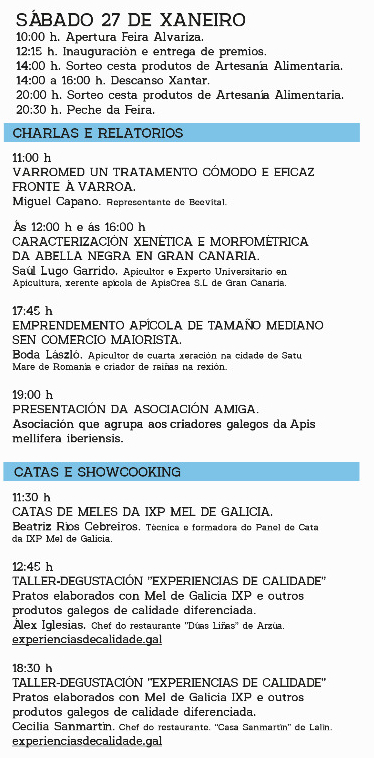 Programa Feira Alvariza Lalin 2024-2
