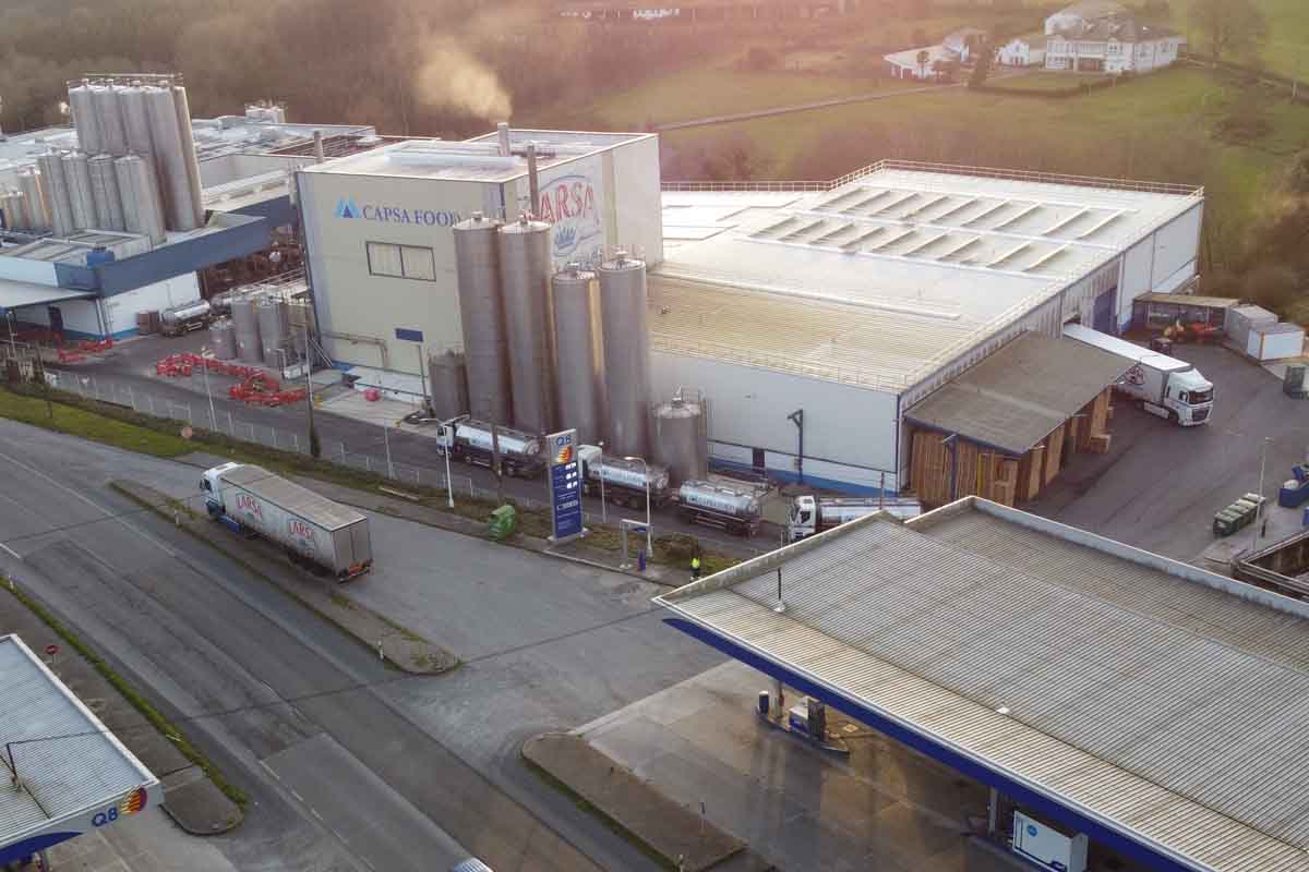 Planta de Larsa en Outeiro de Rei, onde se envasa leite para Mercadona