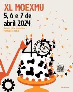 Cartel da Moexmu 2024, obra un ano máis de Paula Francos