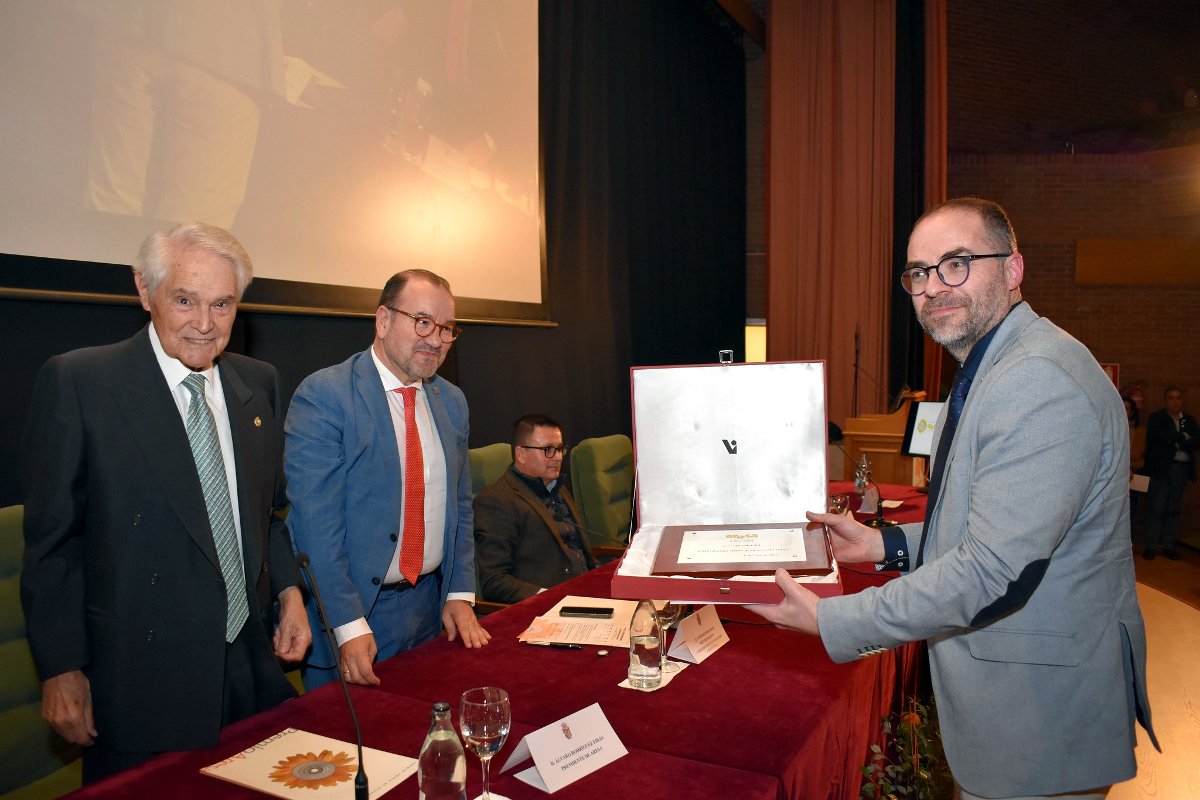 José Manuel Rus, no acto de entrega do Premio Aresa para a Moexmu