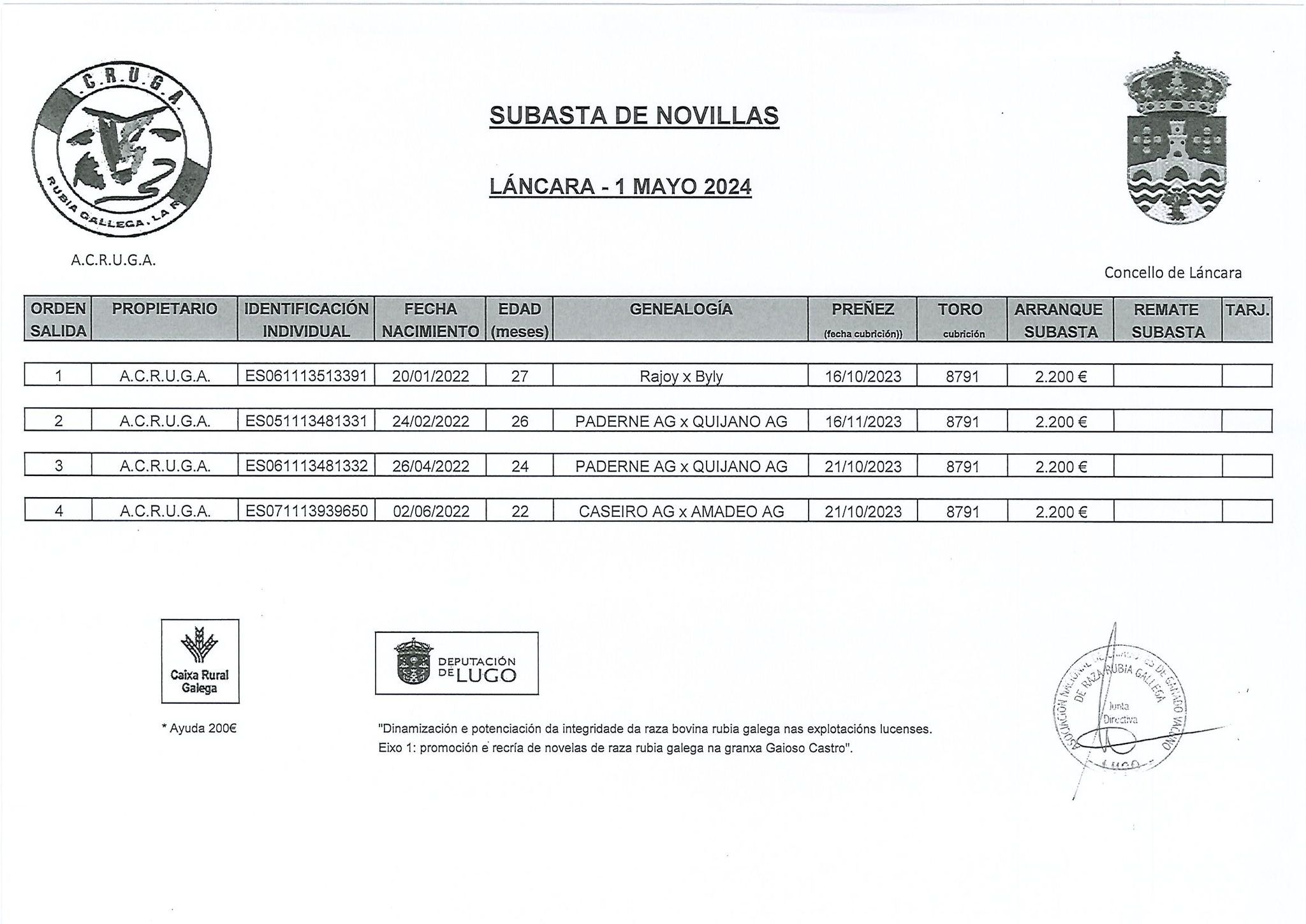 POXA ACRUGA LANCARA