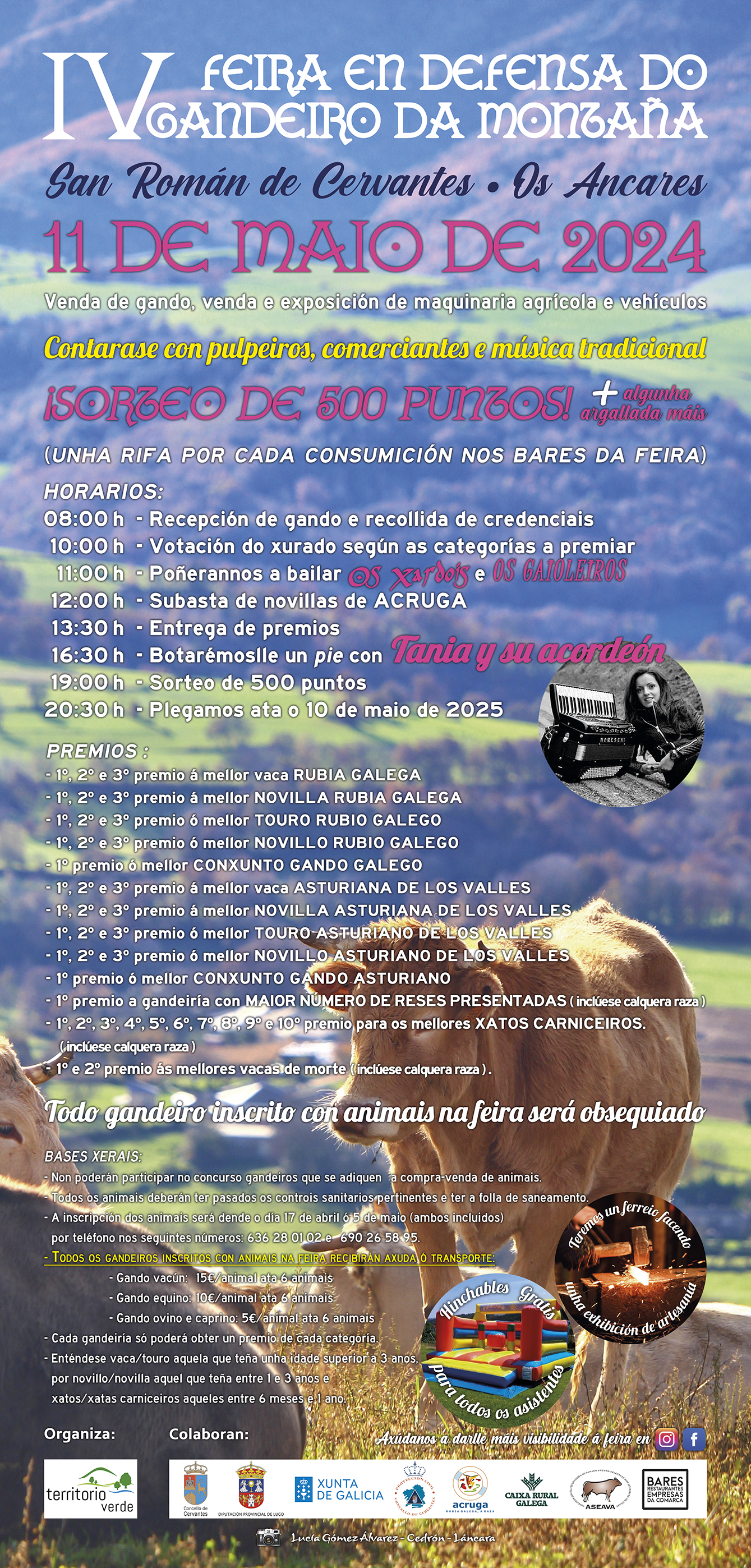 cartel Feira en Defensa do Gandeiro da Montaña 2024 (Cervantes)