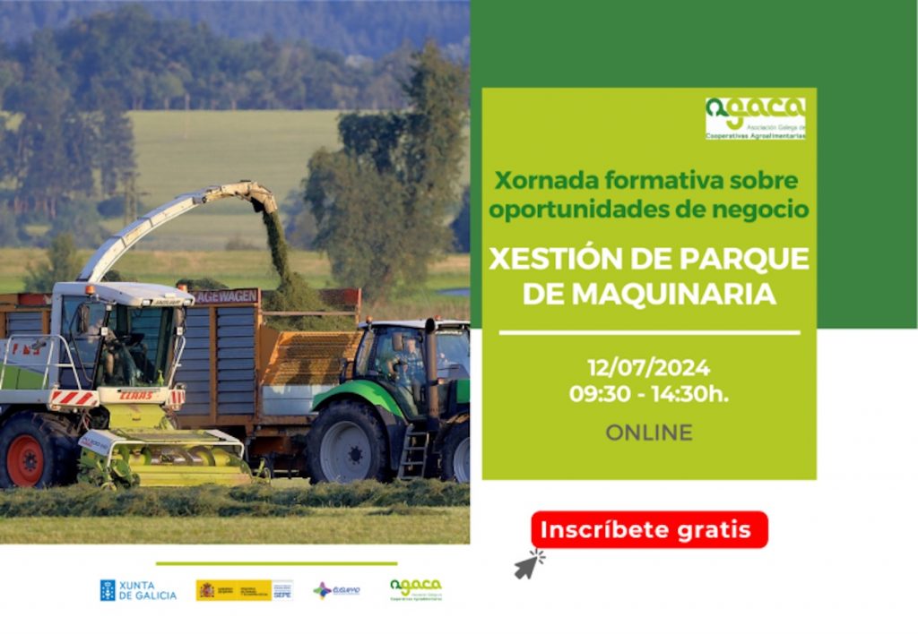 cartel xornada agaca maquinaria