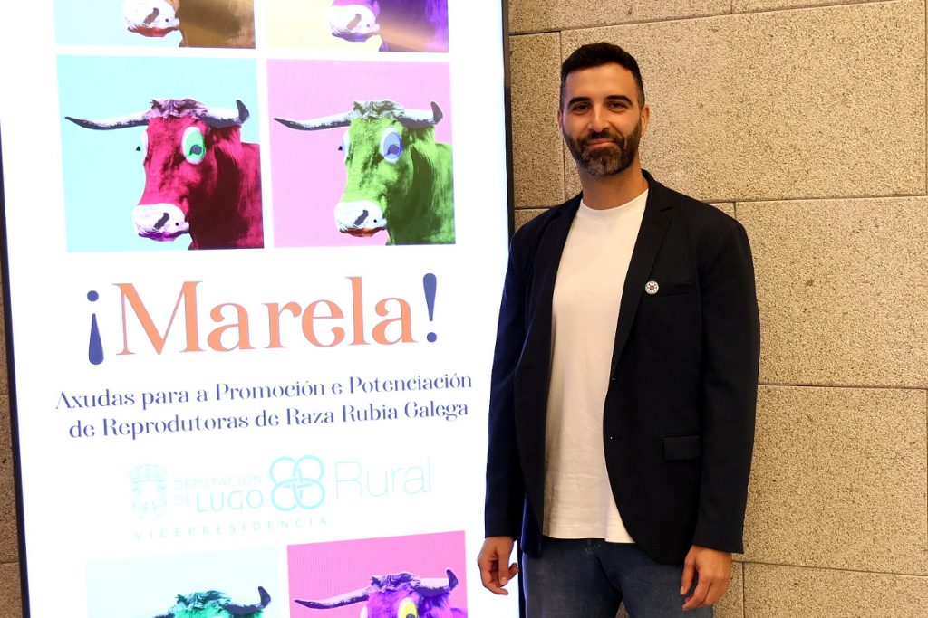 O deputado de Rural, Daniel García, durante a presentación do novo programa de axudas