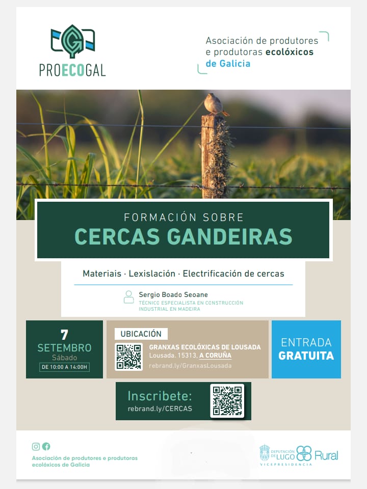 cartaz Xornada Cercados Electricos Proecogal
