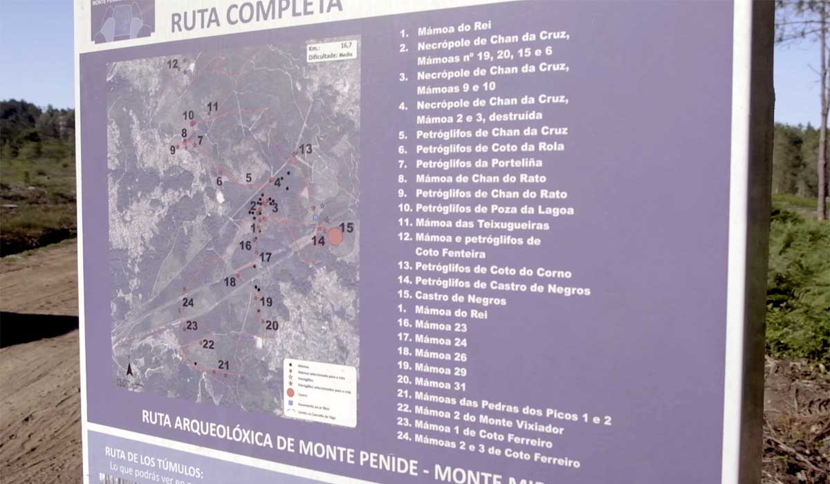 Ruta arqueolóxica en Monte Penide.