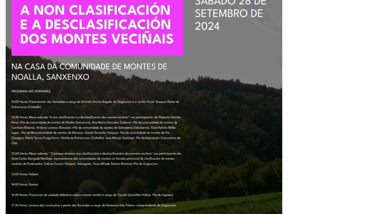 XORNADA MONTES VECIÑAIS NOALLA