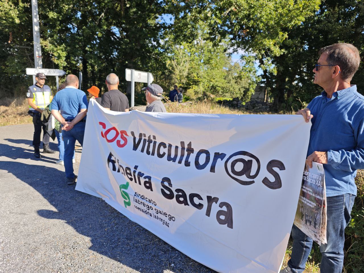 protesta viticultores ribeira sacra