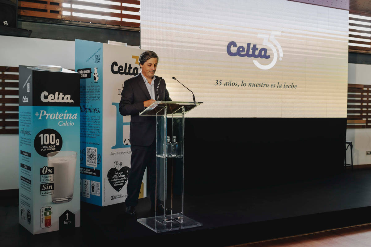 Javier Bretón durante o seu discurso na celebración.