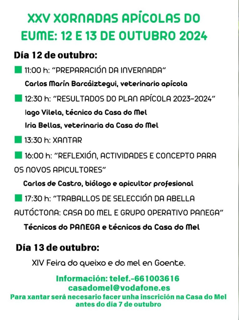 Xornadas Apicolas do Eume 2024 Casa do Mel de Goente2